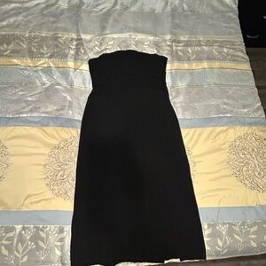 Anthropologie Black Strapless Sheath Dress